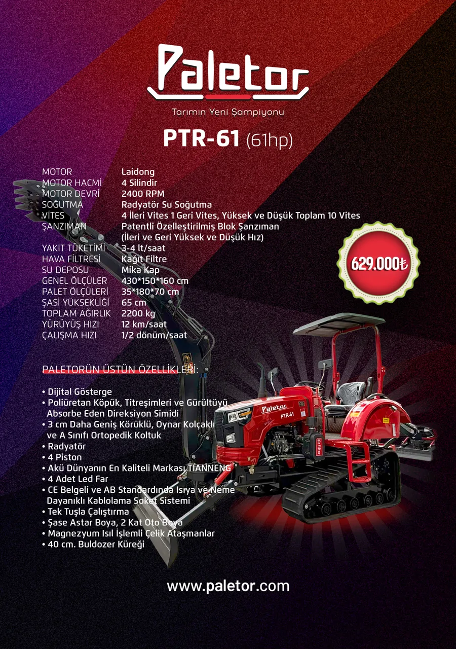 PTR-61 detay görünüm